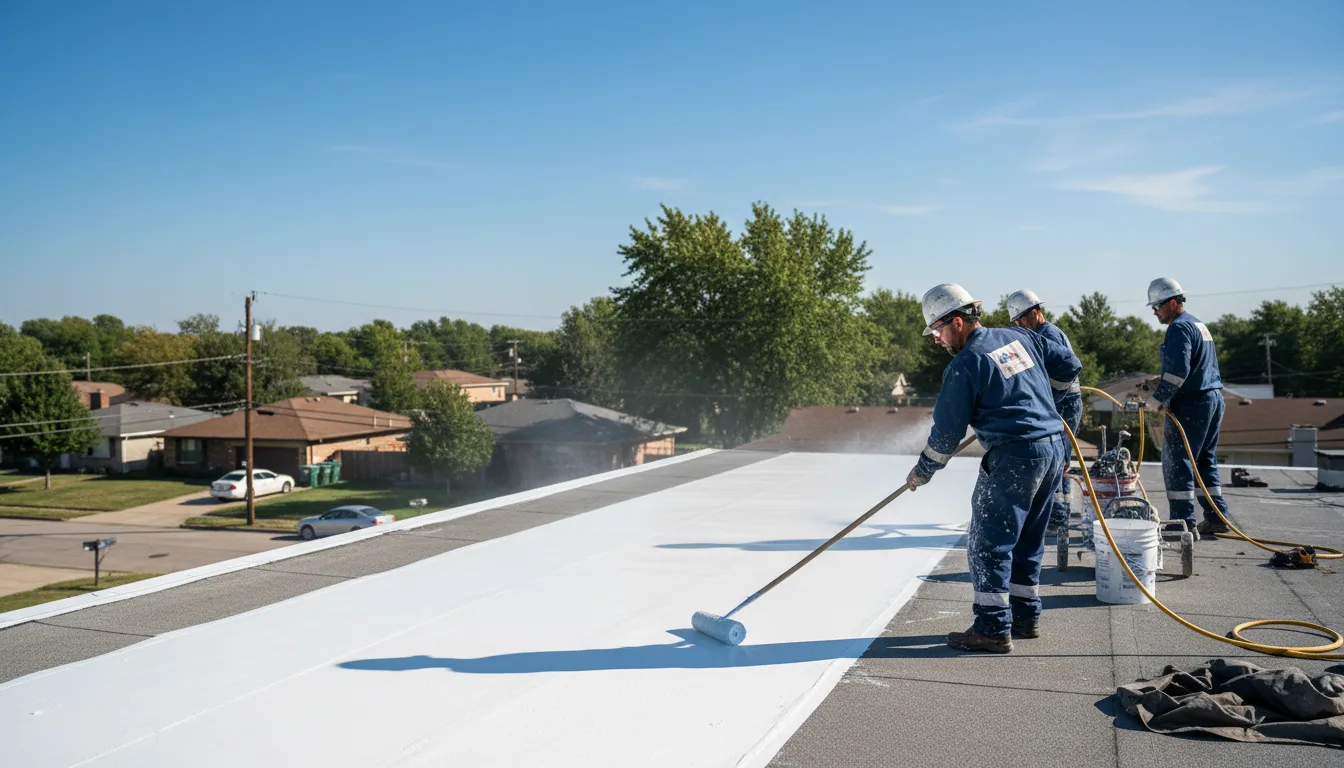 Commercial roof coating in Battle Creek, MI near me